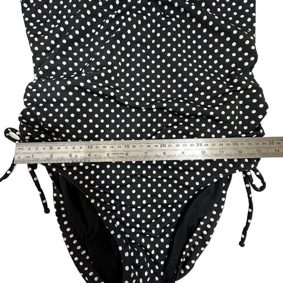 NEWPORT NEWS Black and White Polka Dot One Piece Bathingsuit‎ - Picture 6 of 9